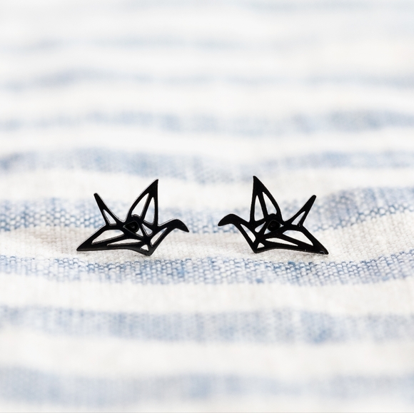 Jewelry - Origami Crane Studs